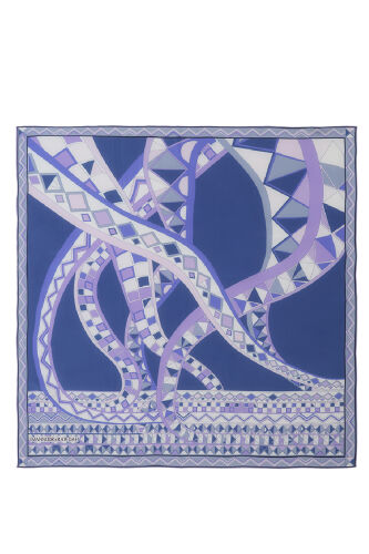 Imannoor x Rawdah Octopus Saxe Silk White Scarf - 1