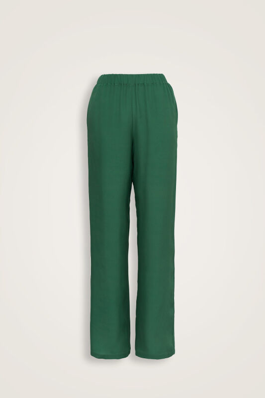 Imannoor x Rawdah Solid Color Cagla Silk Pants - 1