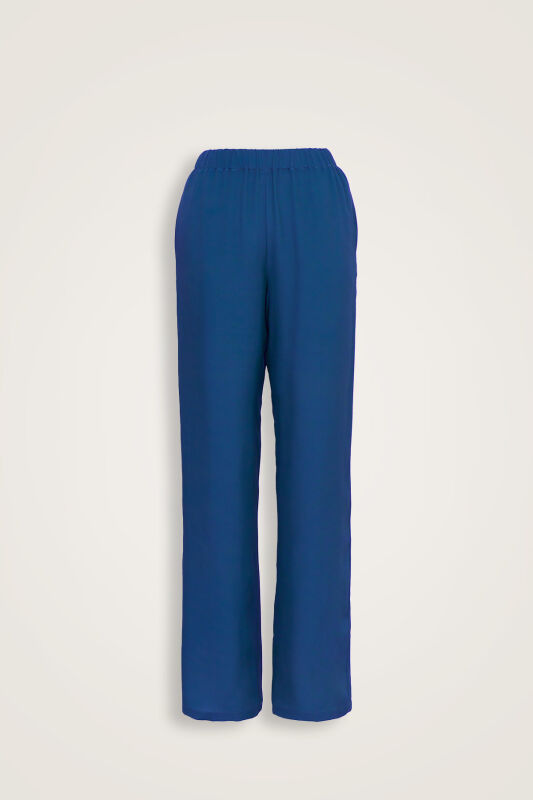 Imannoor x Rawdah Solid Color Saxe Silk Pants - 1