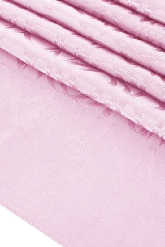 İmza Monogram Açık Pembe Shiny Jakar Şal 70x200 - 2