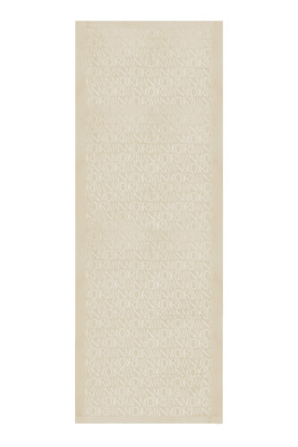 İmza Monogram Bal Beji Shiny Jakar Şal 70x200 