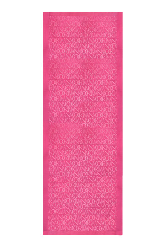 İmza Monogram Fuşya Shiny Jakar Şal 70x200 