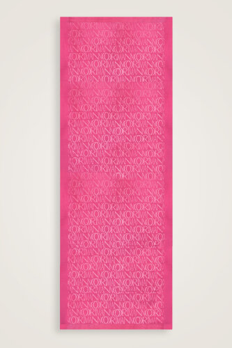İmza Monogram Fuşya Shiny Jakar Şal 70x200 