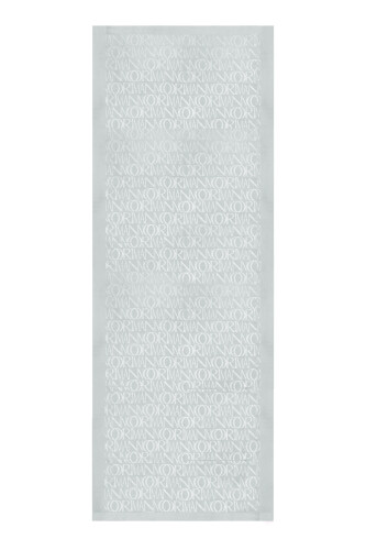 İmza Monogram Gümüş Shiny Jakar Şal 70x200 