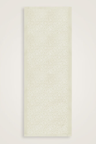 İmza Monogram Kemik Shiny Jakar Şal 70x200 