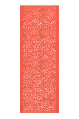 İmza Monogram Nar Çiçeği Shiny Jakar Şal 70x200 