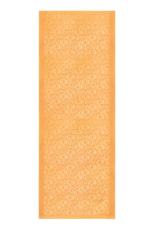 İmza Monogram Safran Shiny Jakar Şal 70x200 - 1
