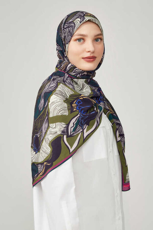 Istanbul Silk Shawl Green - 4