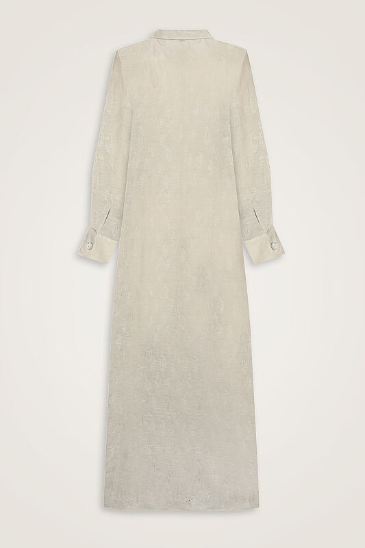 Journey to Love Beige Linen Shirt Dress - 2