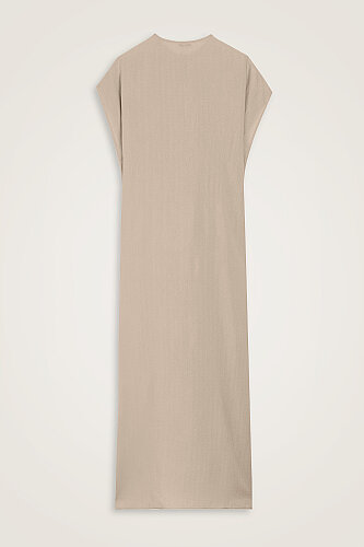 Journey to Love Beige Naia Cotton Sleeveless Dress - 3