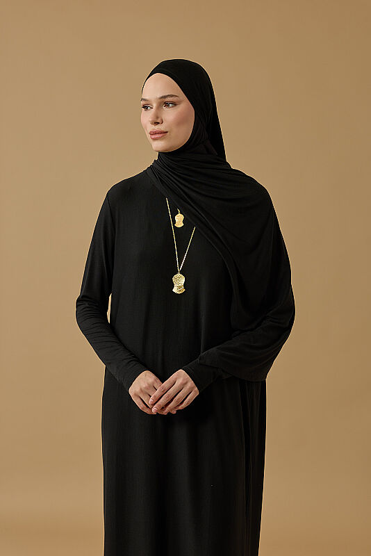 Journey to Love Black Jersey Dress - 2