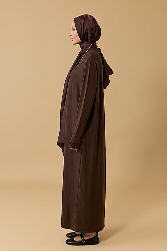 Journey to Love Dark Brown Jersey Dress - 2