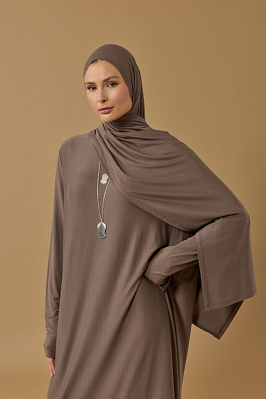 Journey to Love Dark Grey Jersey Dress - 2