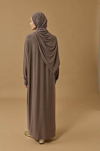 Journey to Love Dark Grey Jersey Dress - 3