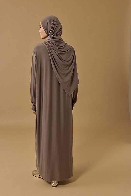 Journey to Love Dark Grey Jersey Dress - 3