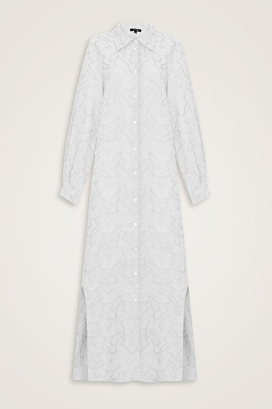 Journey to Love Ecru Linen Shirt Dress - 1