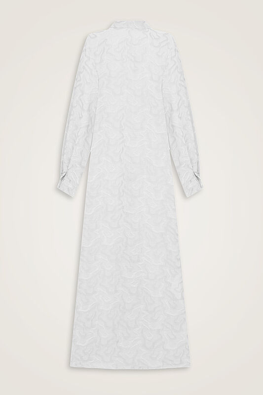 Journey to Love Ecru Linen Shirt Dress - 2