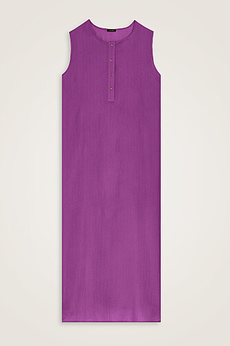 Journey to Love Fuchsia Naia Cotton Sleeveless Dress 