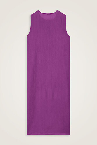 Journey to Love Fuchsia Naia Cotton Sleeveless Dress - 3