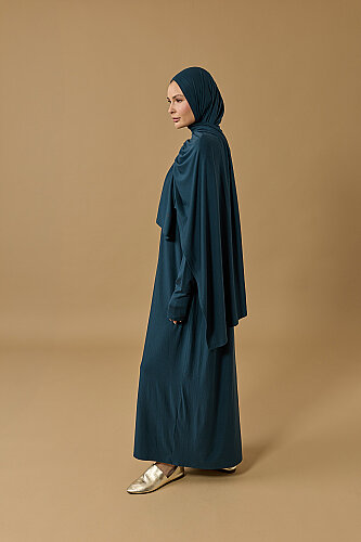 Journey to Love Navy Blue Jersey Dress - 2