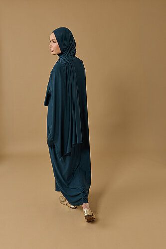 Journey to Love Navy Blue Jersey Dress - 4