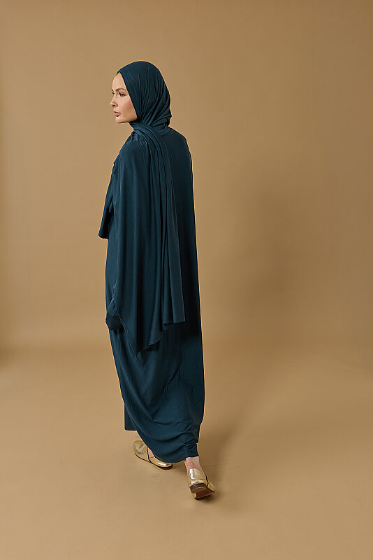 Journey to Love Navy Blue Jersey Dress - 4