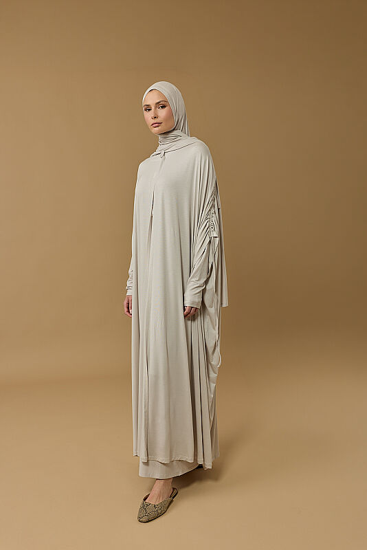 Journey to Love Stone Cotton Abaya - 2