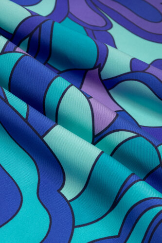 Joy Saks-Turquoise Twill Silk Scarf - Imannoor (4)