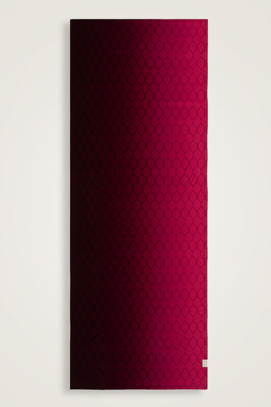 Kafes Bordo Degrade Supreme Şal 70x165 - 2
