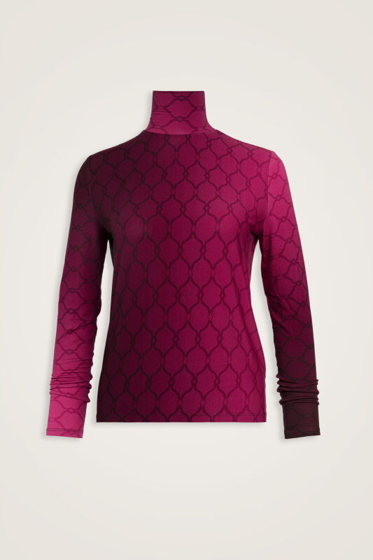 Kafes Degrade Bordo Kısa Supreme Bluz - 1