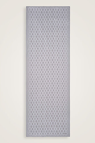 Kafes Gri Parlak Floş Viskon Şal 70x210 - Imannoor (2)