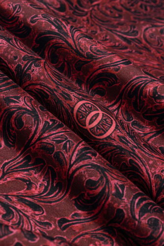 Kapı Desen Bordo Pamuk İpek Şal 70x210 - Imannoor (4)