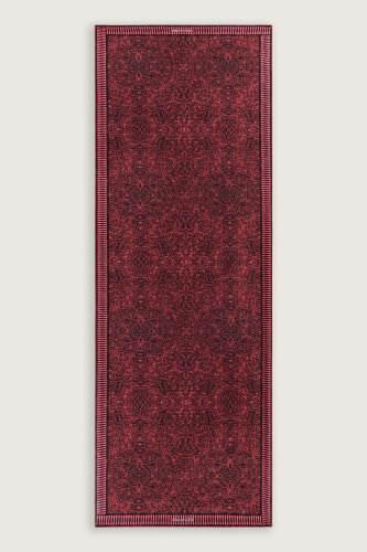 Kapı Desen Bordo Pamuk İpek Şal 70x210 - Imannoor (2)
