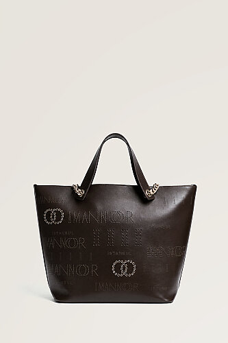 Kapsül Monogram Kahverengi Kol Çantası - 3