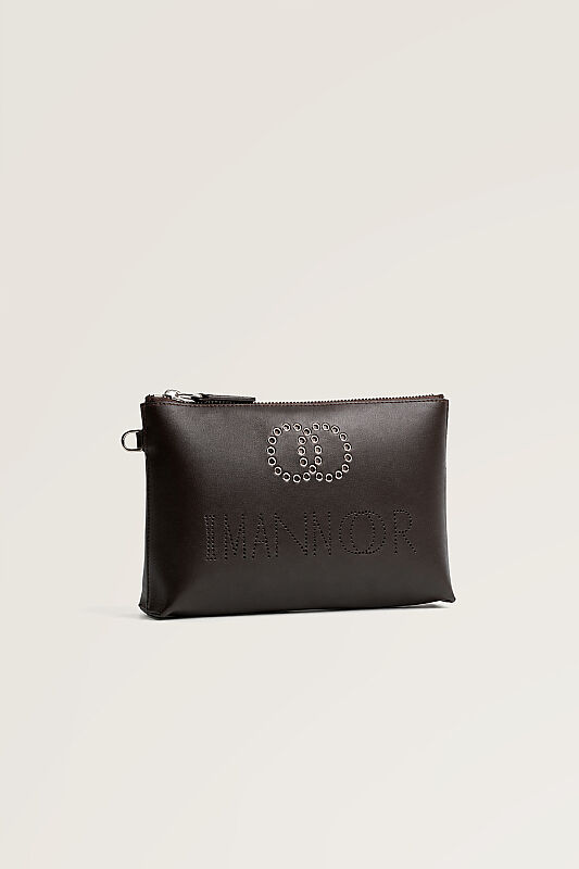 Kapsül Monogram Kahverengi Kol Çantası - 2