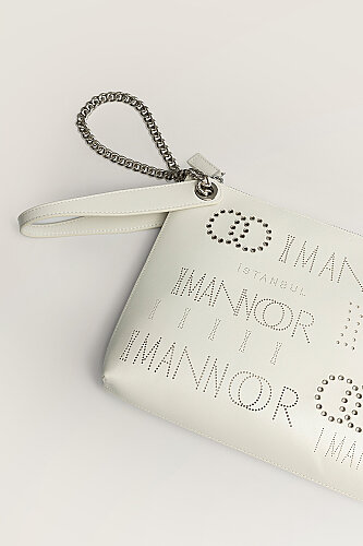 Kapsül Monogram Kemik Portföy Çanta - Imannoor (1)