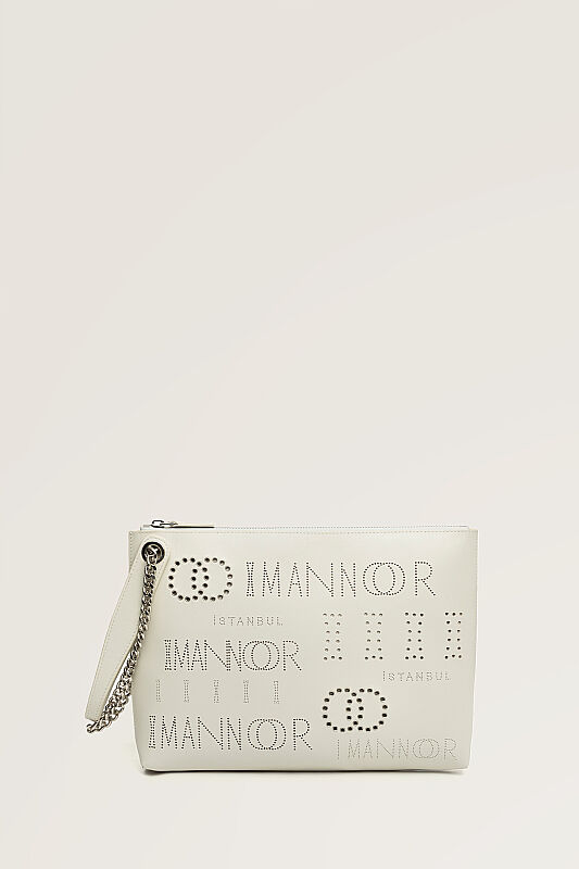 Kapsül Monogram Kemik Portföy Çanta - 1