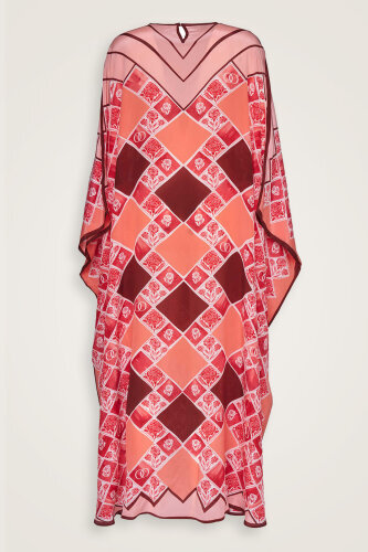  Karanfil Kutusu Bordo İpek Kaftan - Imannoor (2)