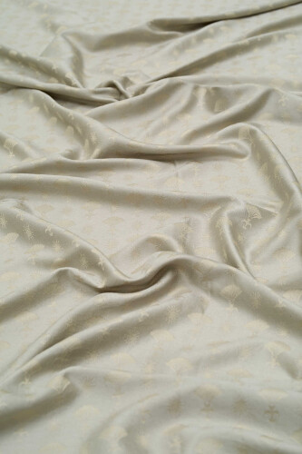 Karanfil Monogram Gri İpek Şal 70x200 - Imannoor (3)