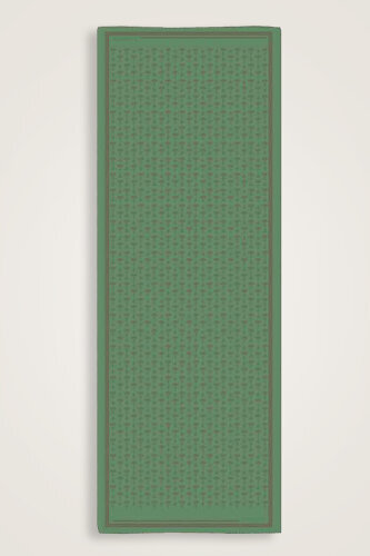 Karanfil Monogram Yeşil İpek Şal 68x200 