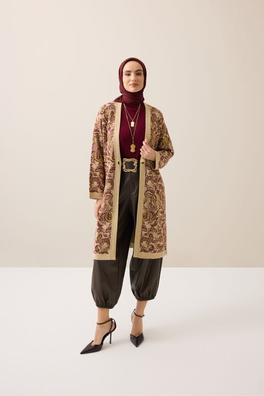 Kashmir Cream Knit Cardigan - 1