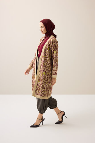 Kashmir Cream Knit Cardigan - 5