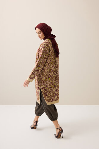 Kashmir Cream Knit Cardigan - 6