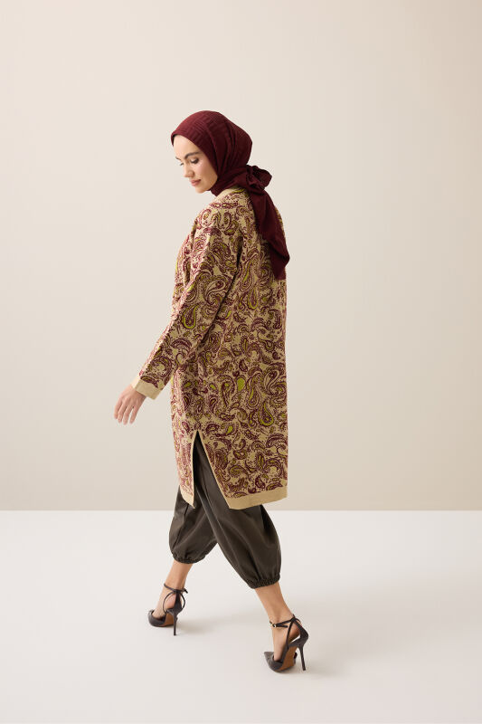 Kashmir Cream Knit Cardigan - 6