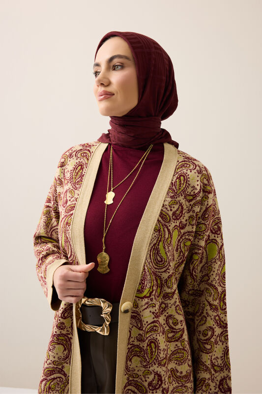 Keşmir Krem Triko Hırka - 3