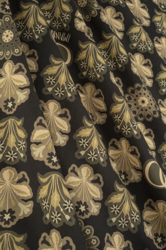 Kır Çiçeği Kahve Pamuk İpek Şal 70x210 - Imannoor (4)