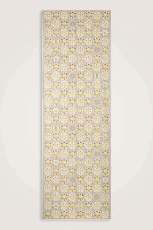 Kır Çiçeği Sarı Pamuk İpek Şal 70x210 - 2