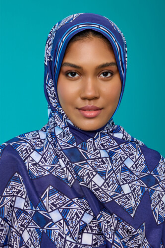 Kite Bright Flush Viscose Shawl Blue - 3