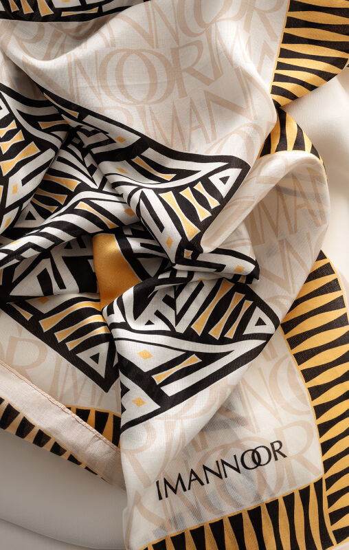 Kite Cream Cotton Silk Shawl - 4