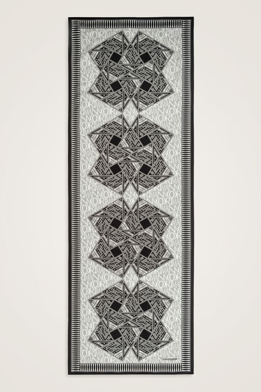 Kite Gray Cotton Silk Shawl - 2